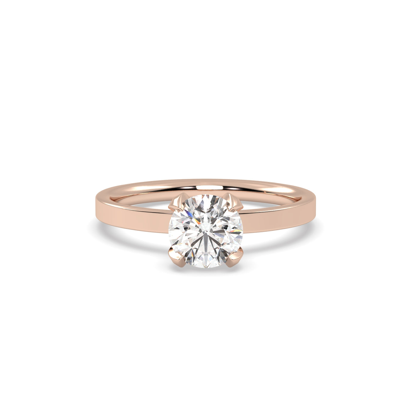 Fleur de Luce 1ct Round Diamond Engagement Ring