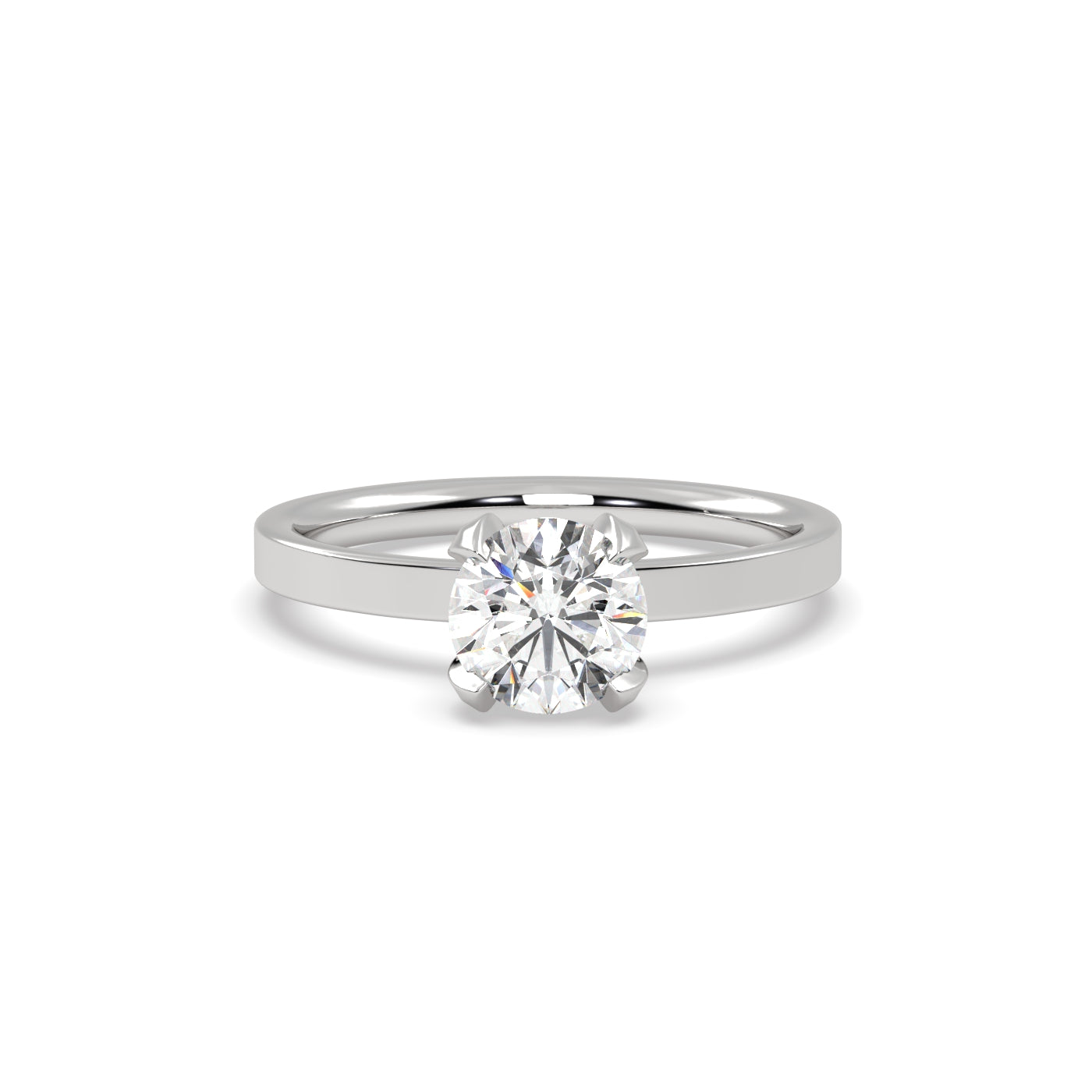 Fleur de Luce 1ct Round Diamond Engagement Ring