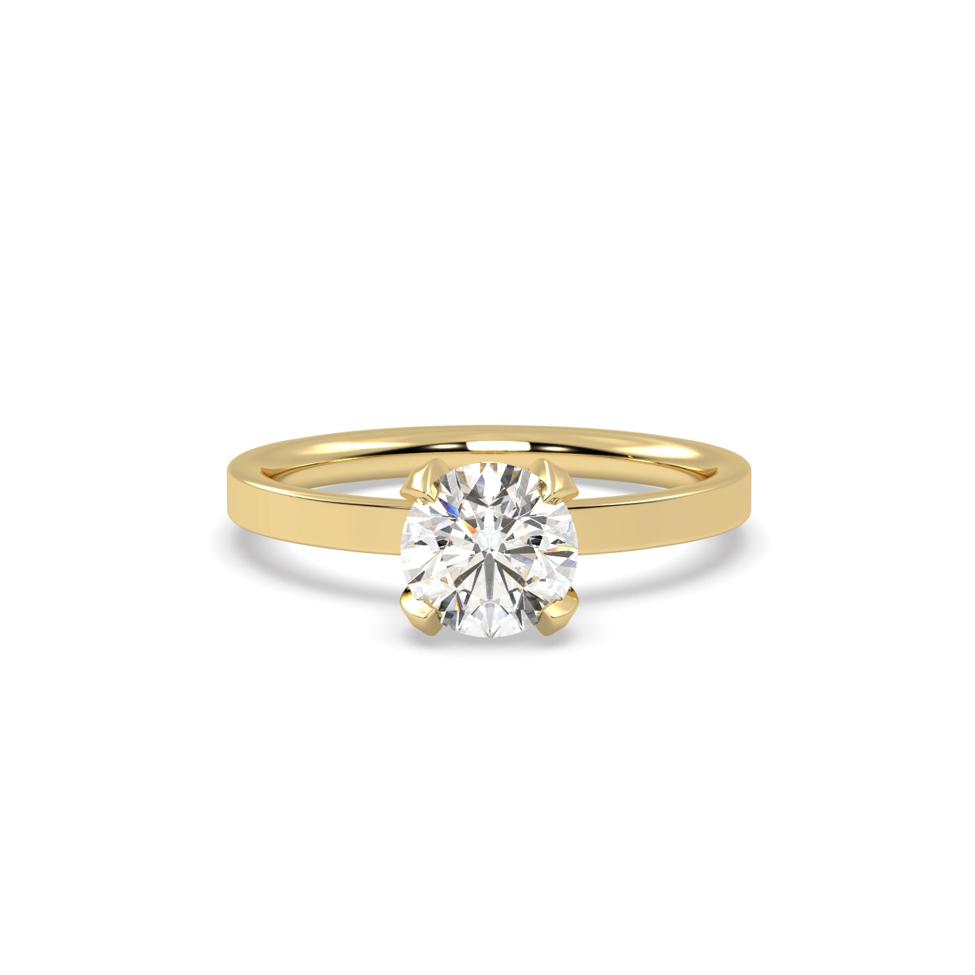 Fleur de Luce 1ct Round Diamond Engagement Ring
