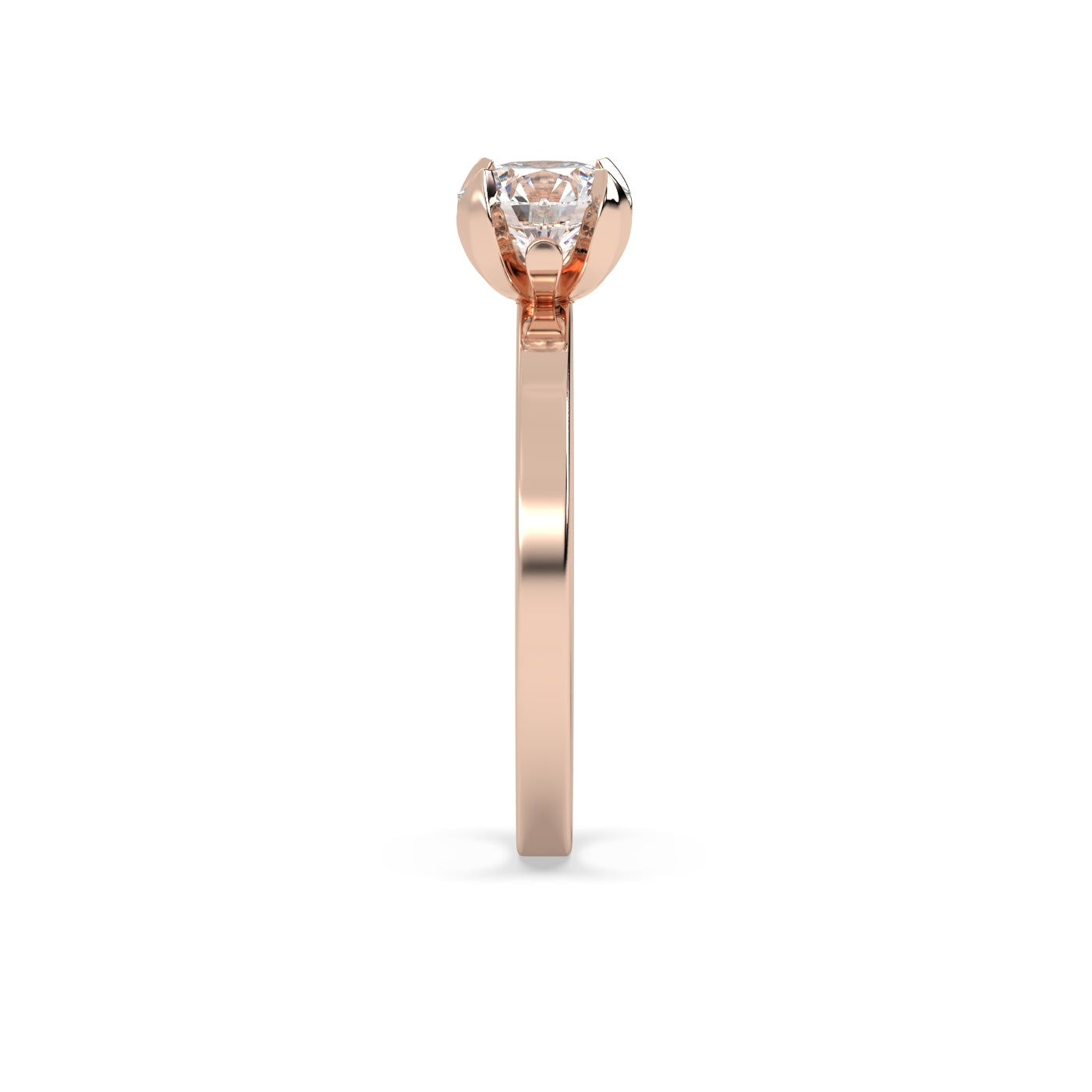 Fleur de Luce 1ct Round Diamond Engagement Ring