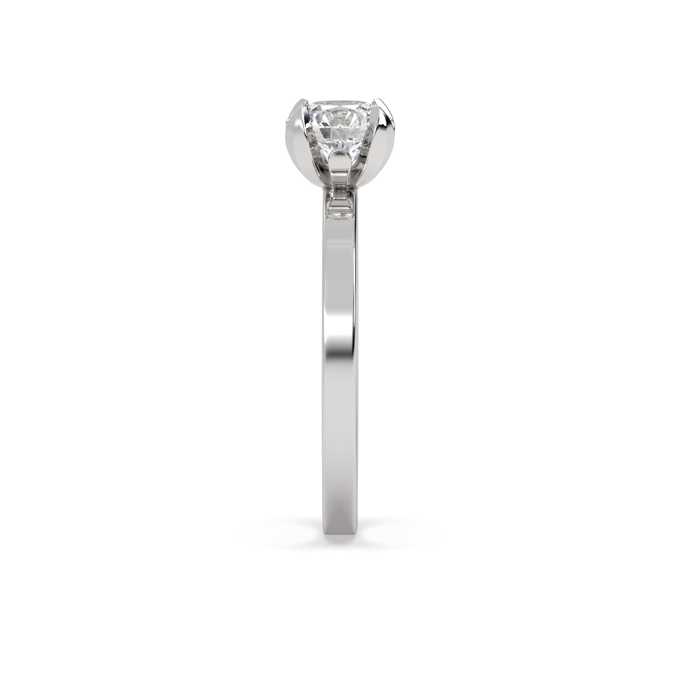 Fleur de Luce 1ct Round Diamond Engagement Ring