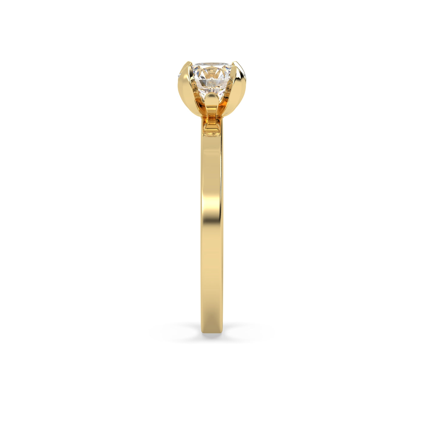 Fleur de Luce 1ct Round Diamond Engagement Ring