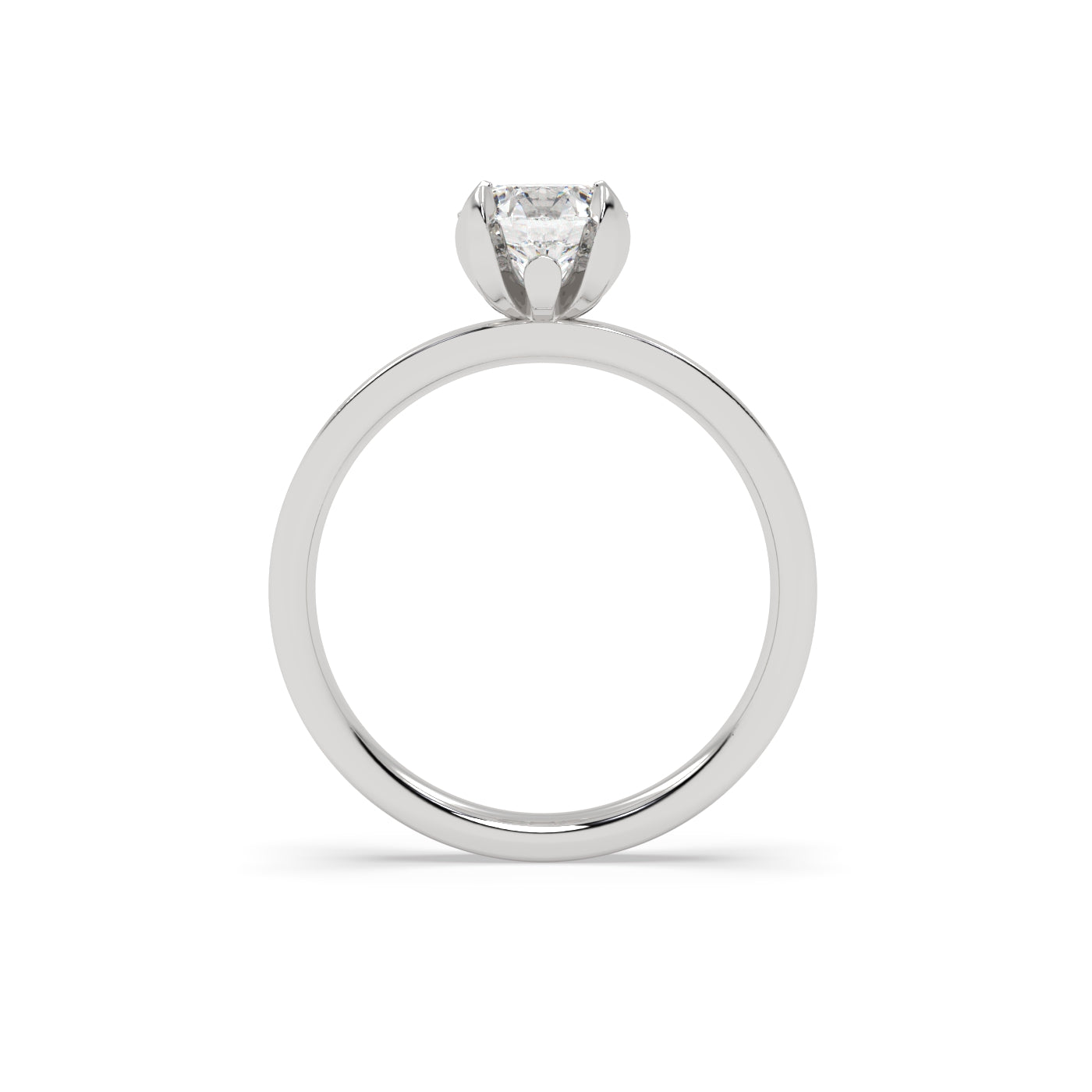 Fleur de Luce 1ct Round Diamond Engagement Ring