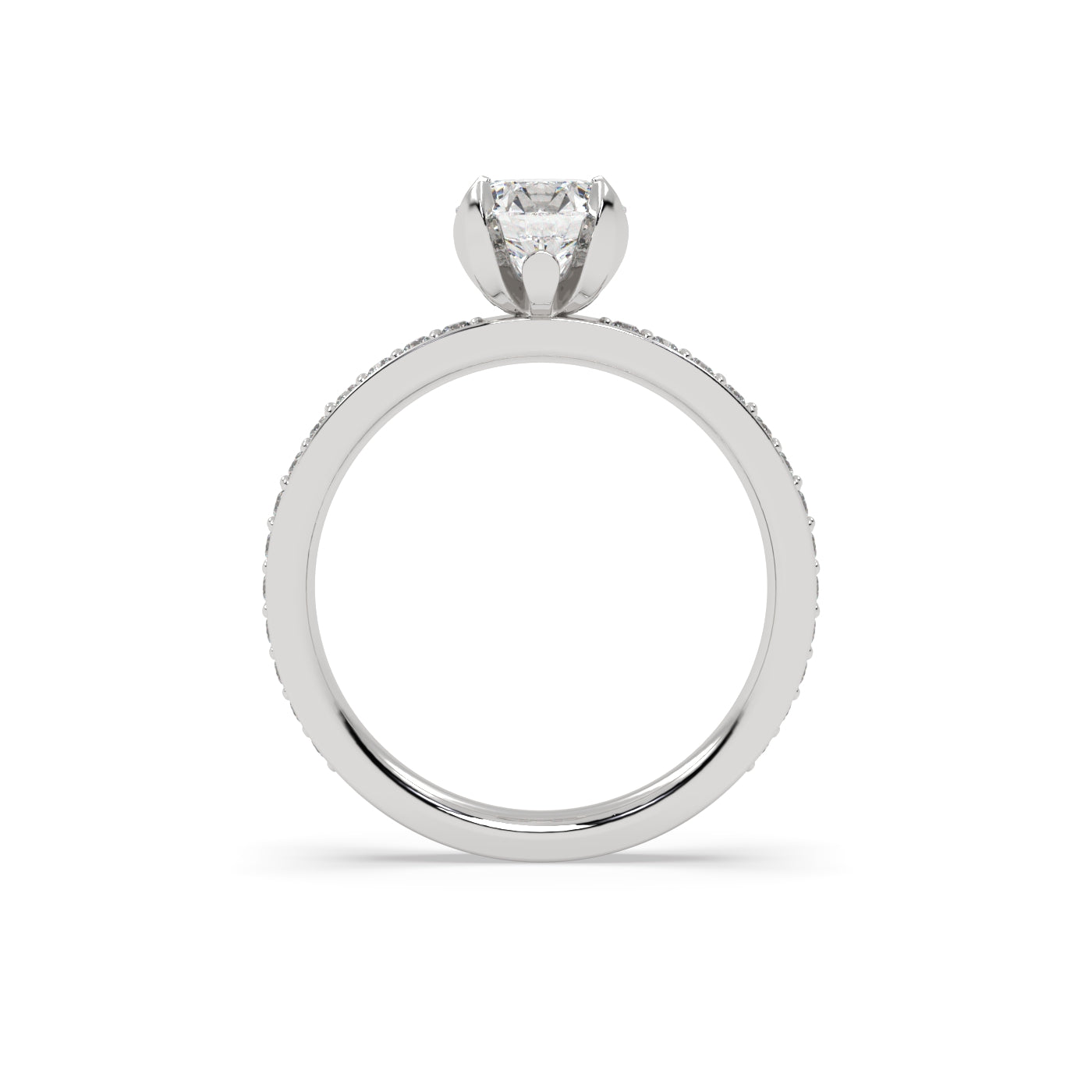 Fleur de Luce 1ct Round Diamond Engagement Ring