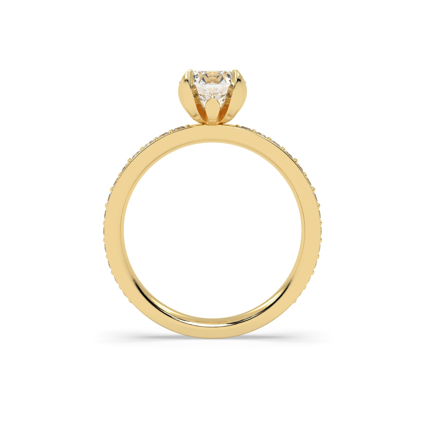 Fleur de Luce 1ct Round Diamond Engagement Ring