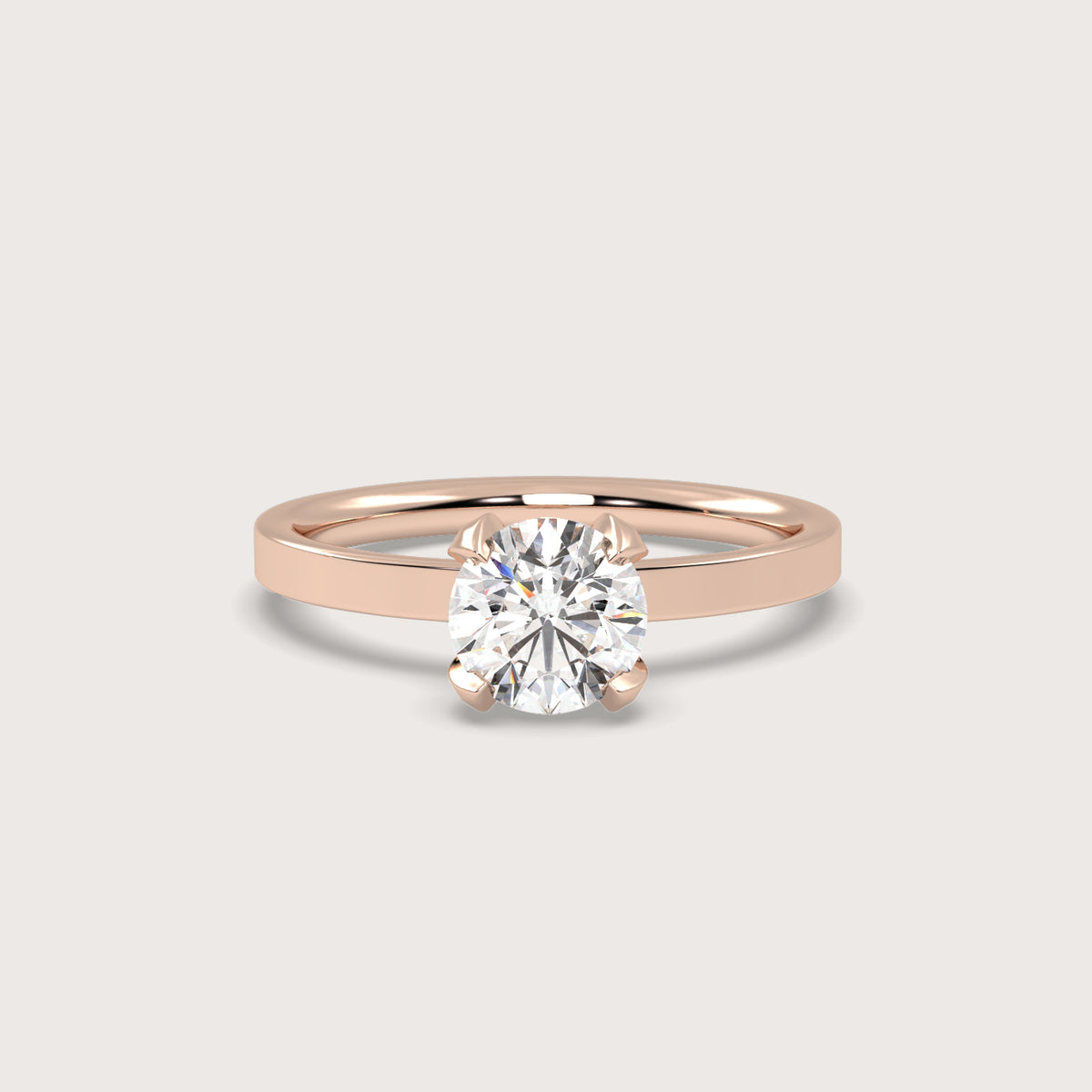 18K Rose 1ct