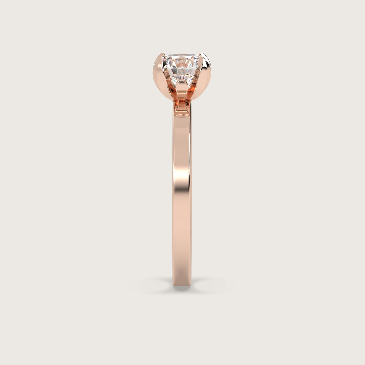 18K Rose 1ct