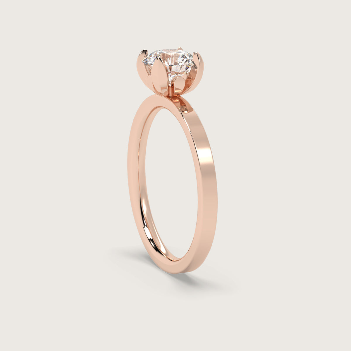 18K Rose 1ct
