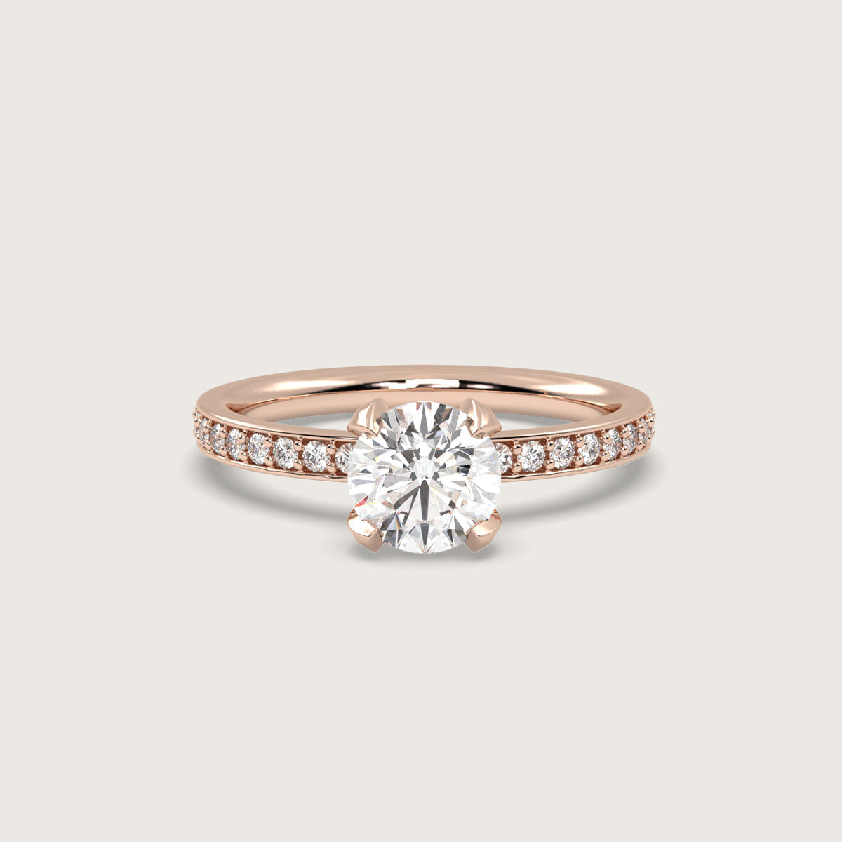 18K Rose 1ct