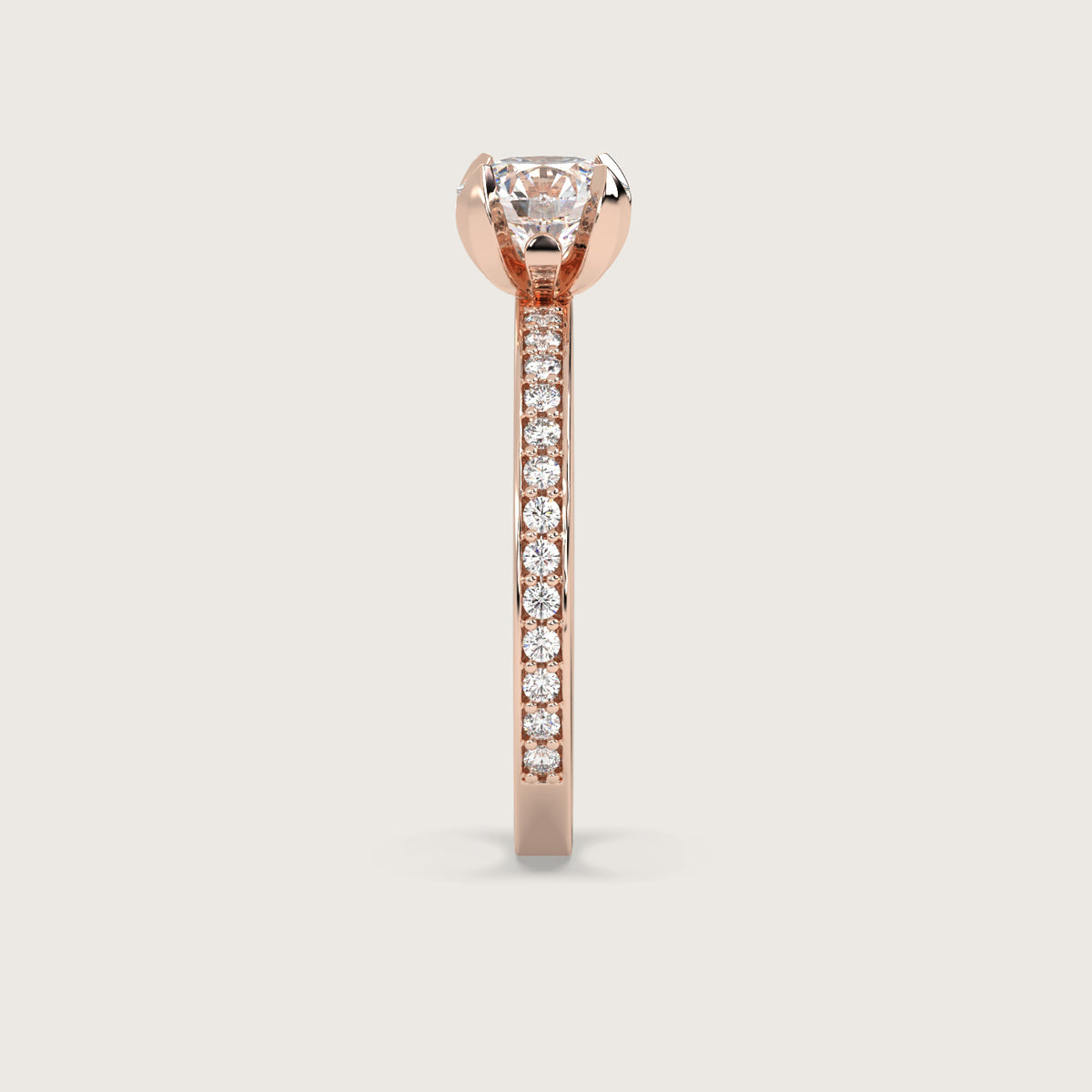 18K Rose 1ct