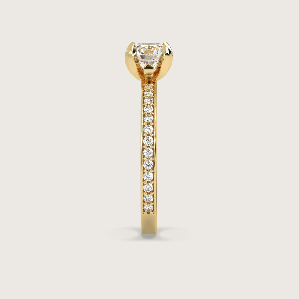 18K Yellow 1ct