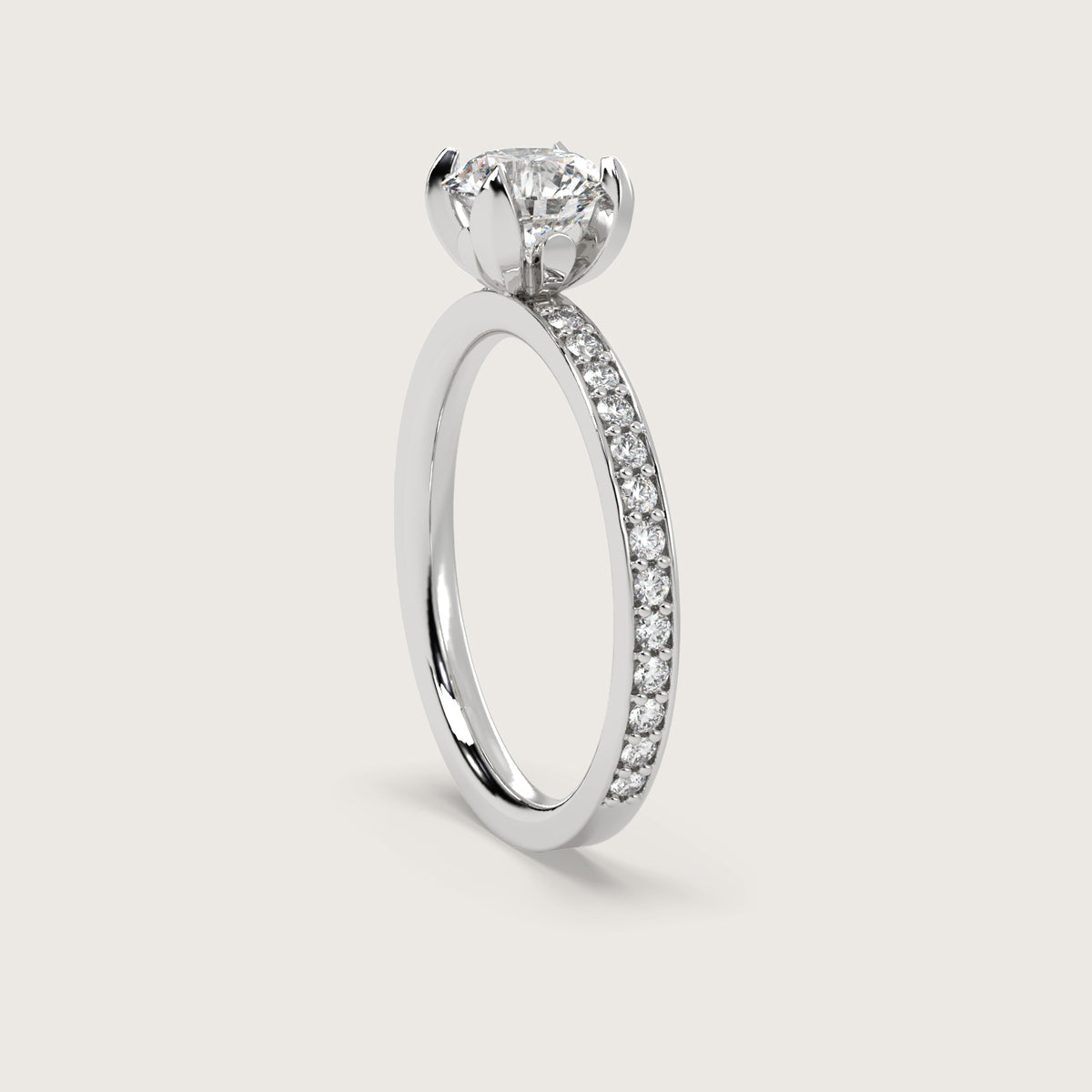 18K White 1ct