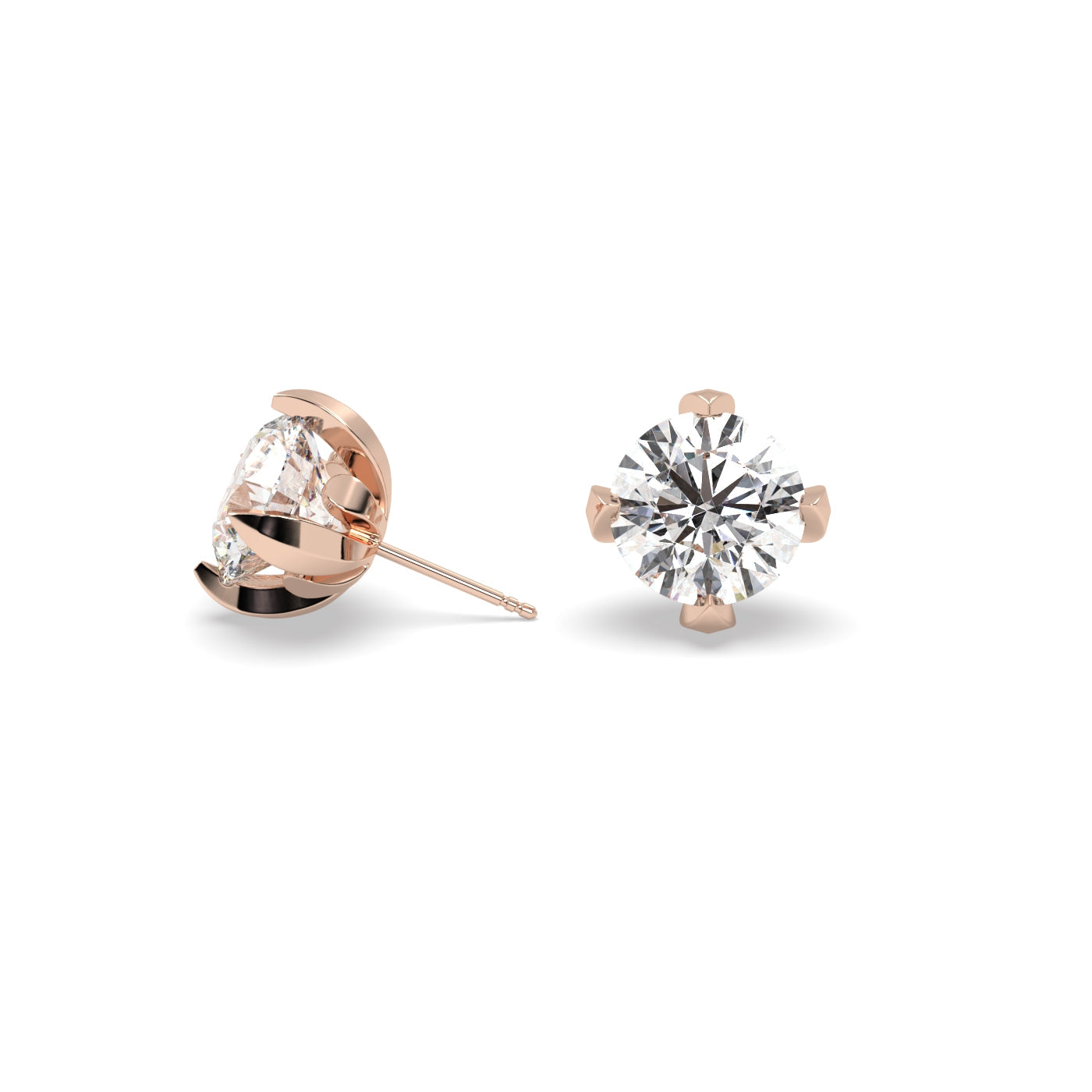 Fleur de Luce 2.00 TCW Diamond Stud Earrings