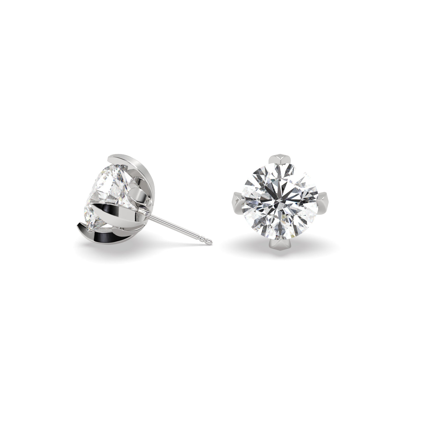 Fleur de Luce 2.00 TCW Diamond Stud Earrings