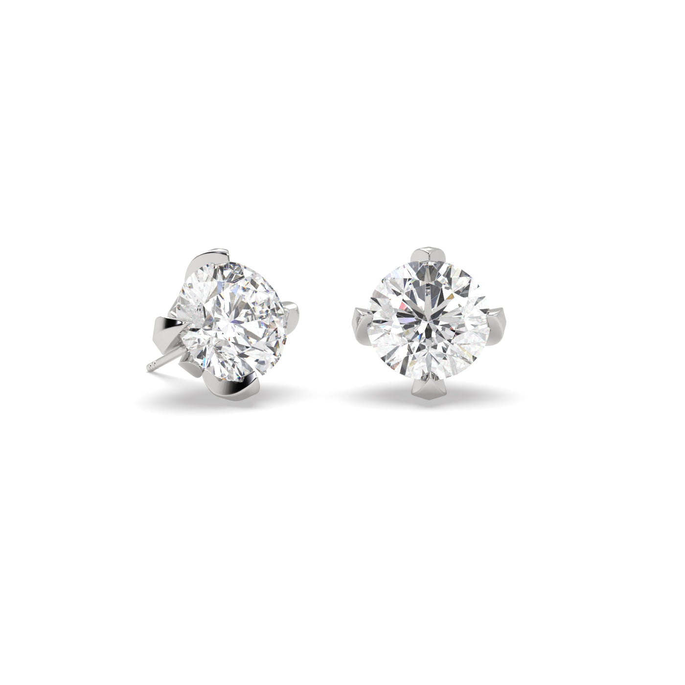 Fleur de Luce 2.00 TCW Diamond Stud Earrings