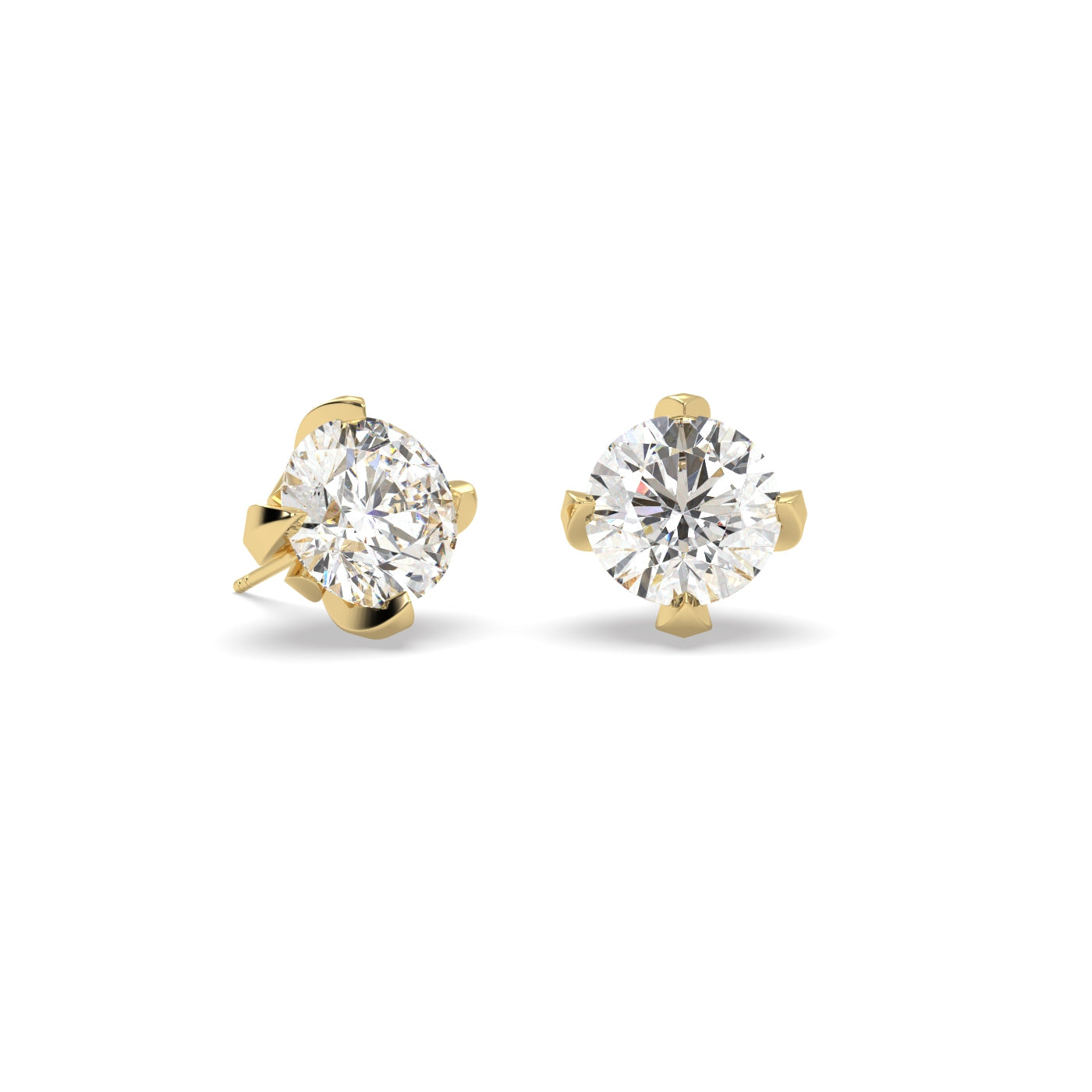 Fleur de Luce 2.00 TCW Diamond Stud Earrings