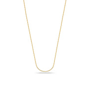 Paperclip Necklace Chain in 18k Yellow Gold