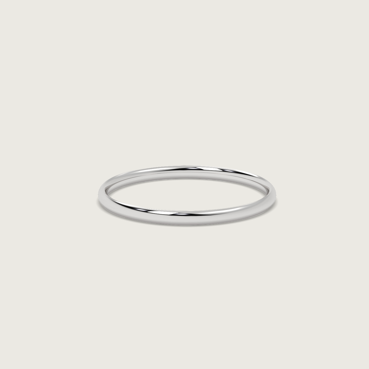 Fine Wedding Band - Fleur de Luce Profile
