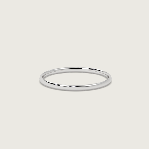 Fine Wedding Band - Fleur de Luce Profile