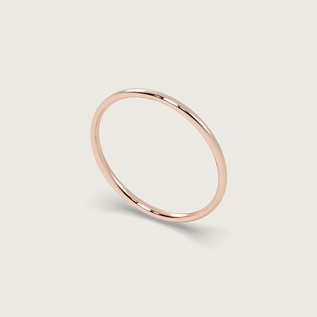 Fine Wedding Band - Fleur de Luce Profile