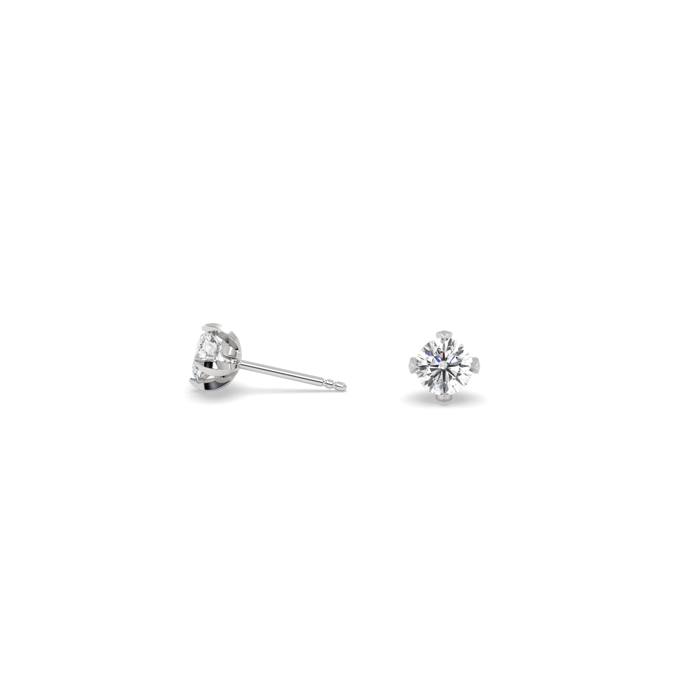 Fleur de Luce 3mm Diamond Stud Earrings (0.20 tcw)