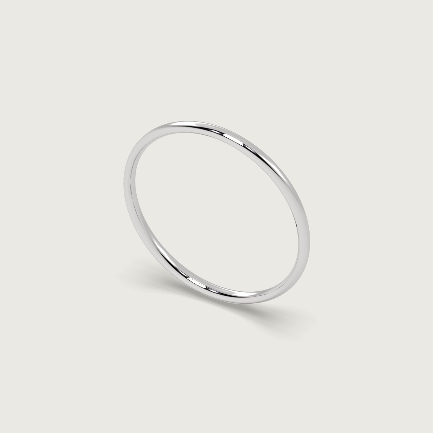 Fine Wedding Band - Fleur de Luce Profile