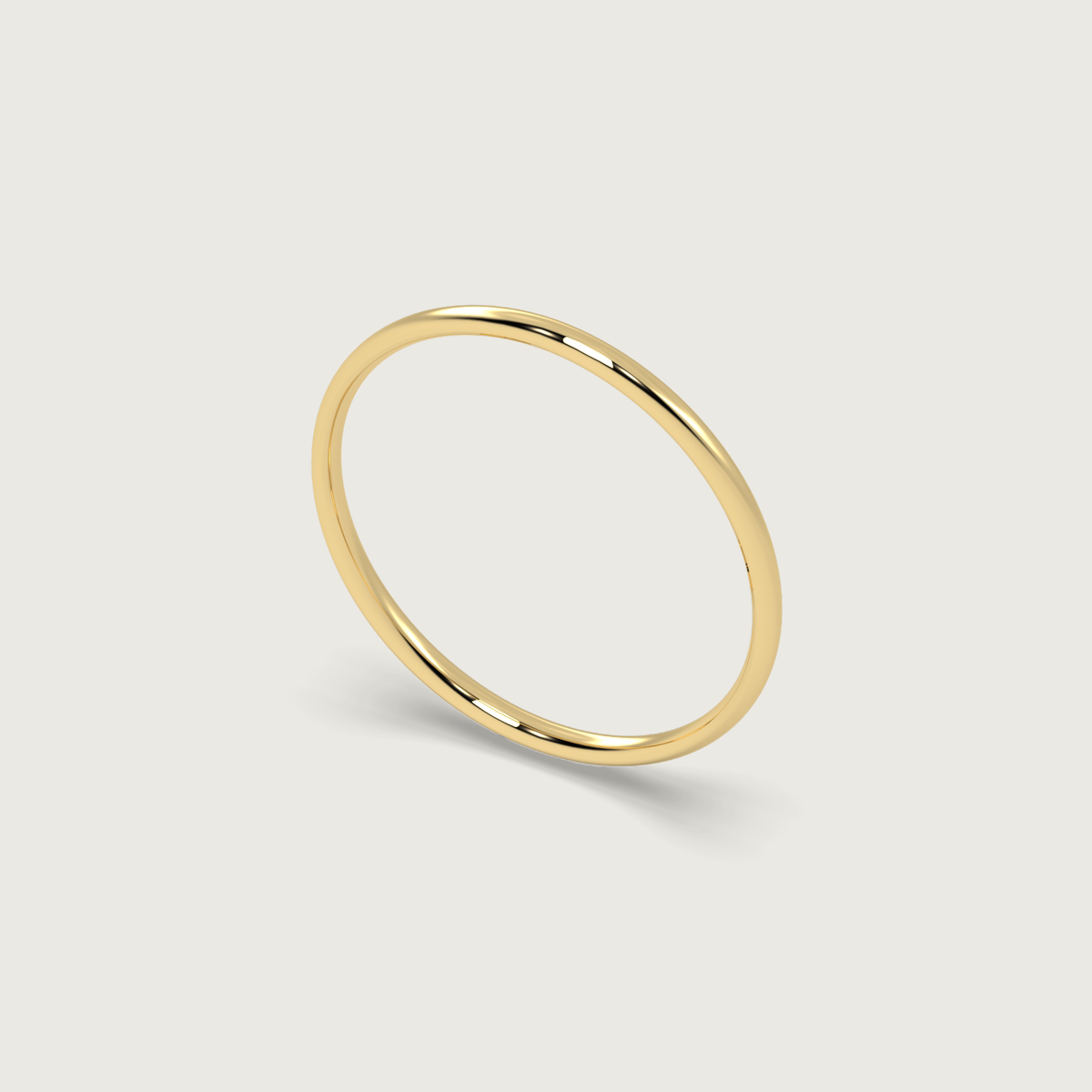 Fine Wedding Band - Fleur de Luce Profile