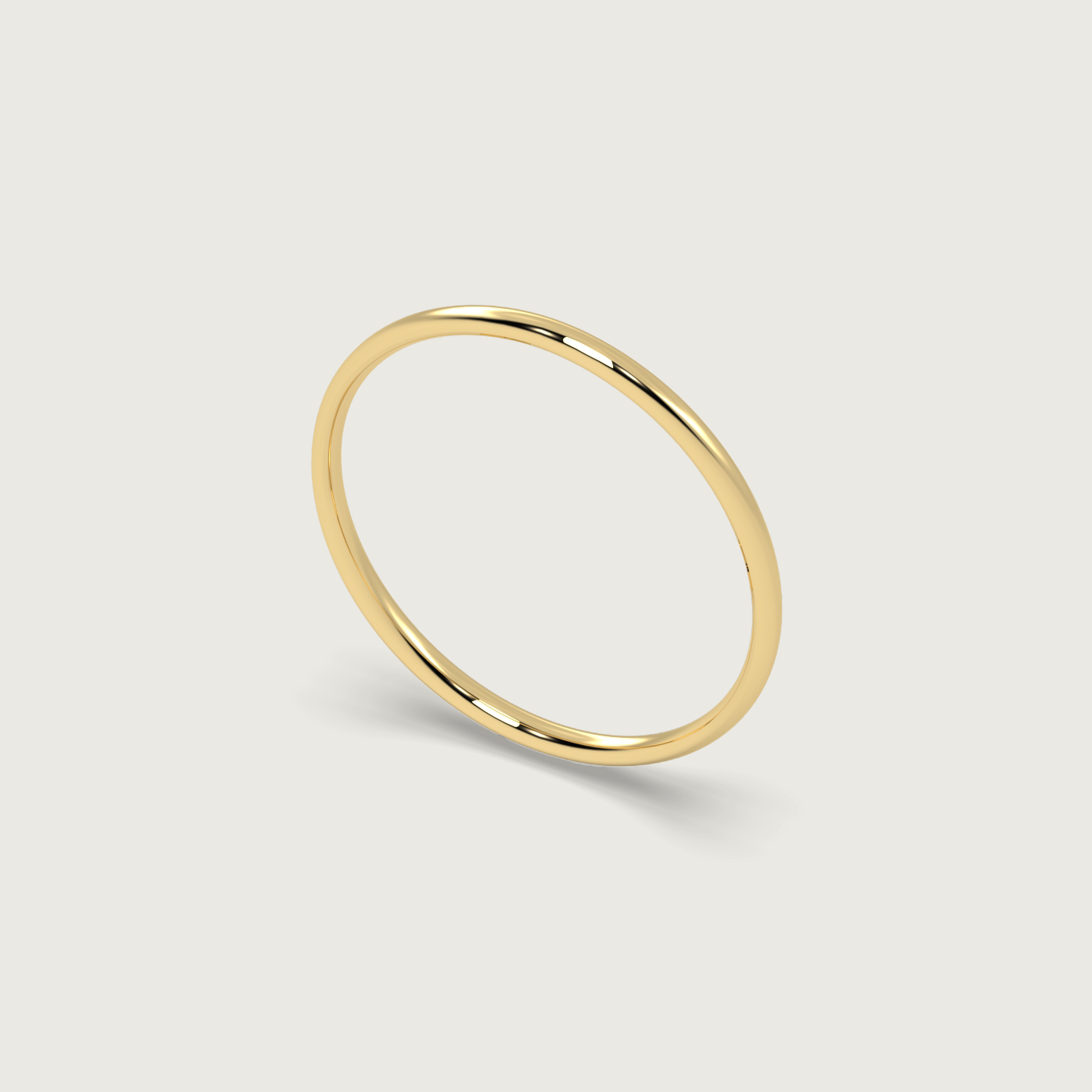 Fine Wedding Band - Fleur de Luce Profile