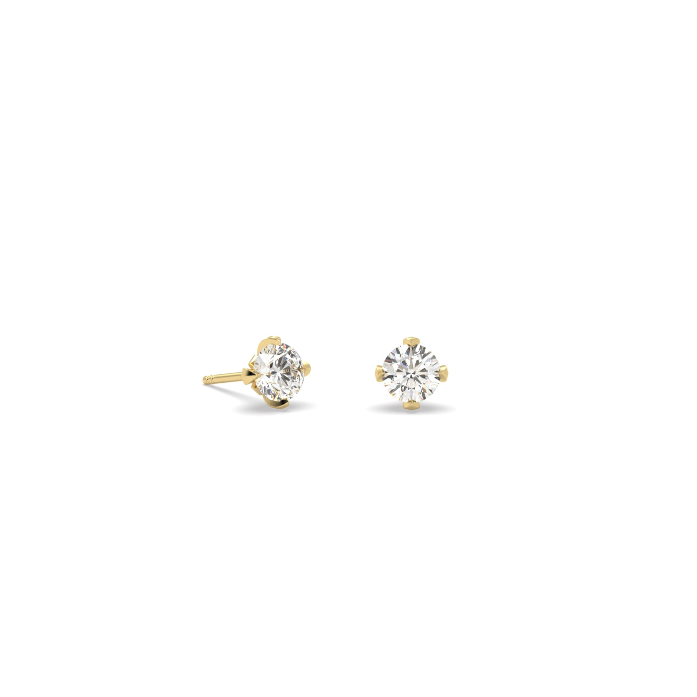Fleur de Luce 3mm Diamond Stud Earrings (0.20 tcw)