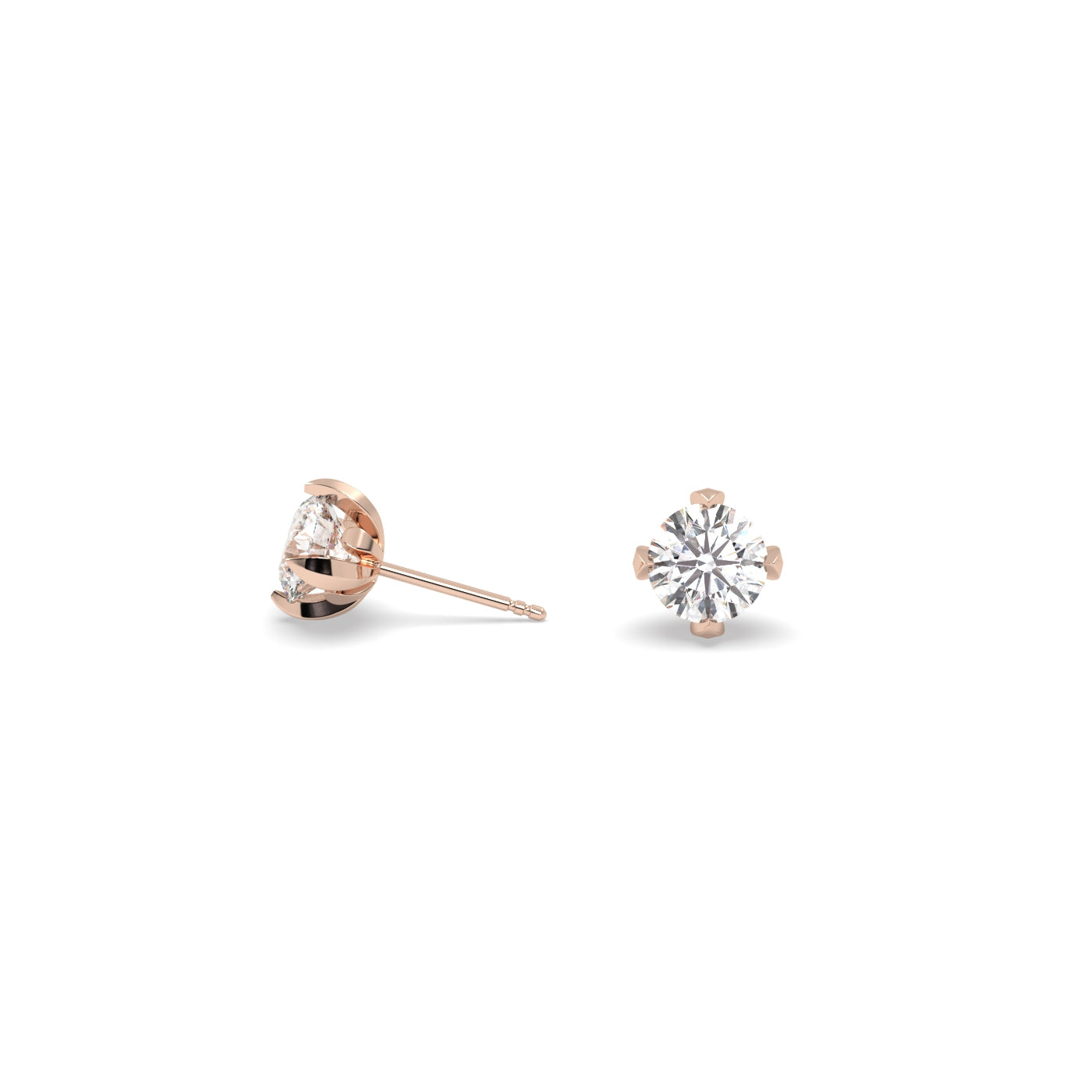 Fleur de Luce 4mm Diamond Stud Earrings (0.50 tcw)