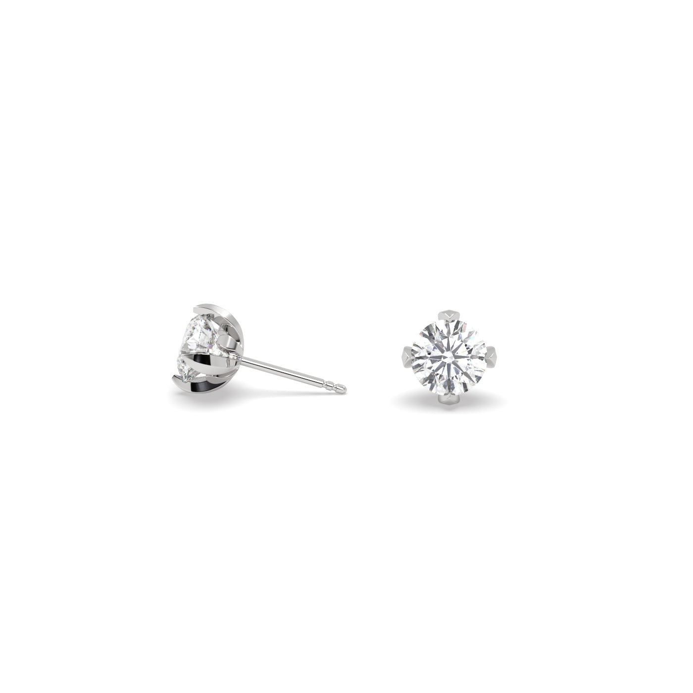Fleur de Luce 4mm Diamond Stud Earrings (0.50 tcw)