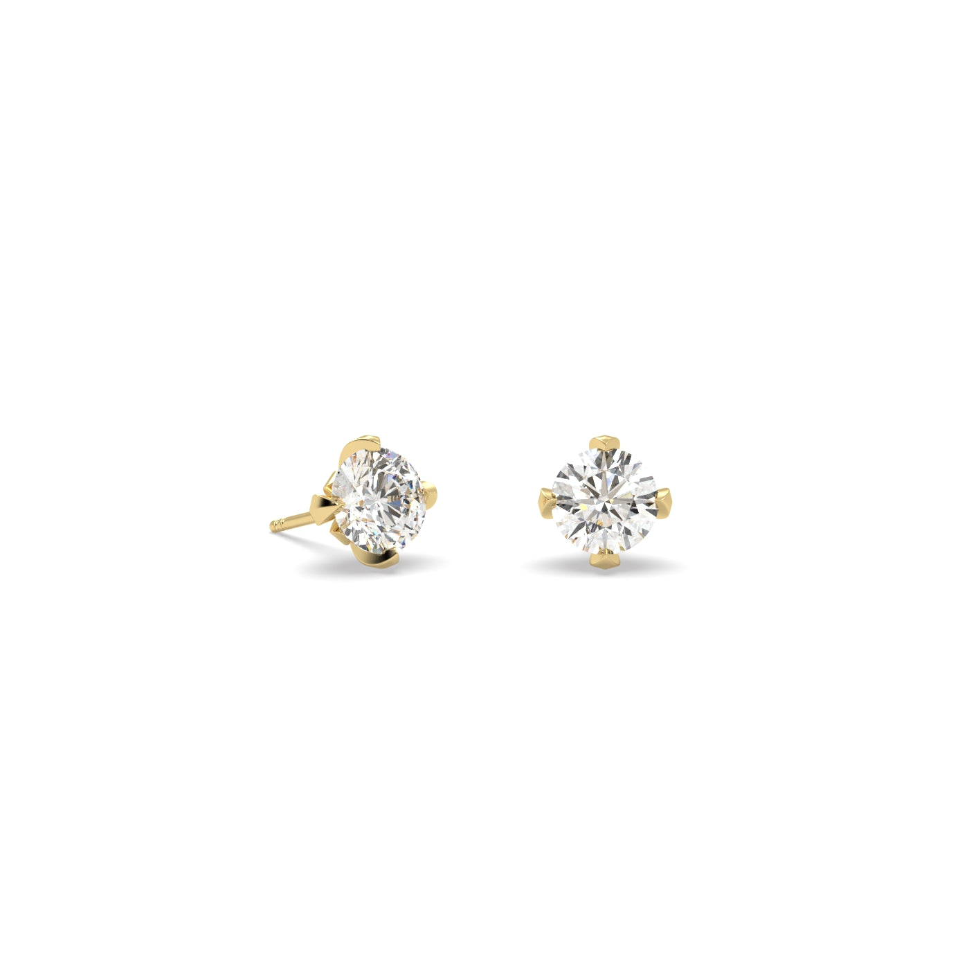 Fleur de Luce 4mm Diamond Stud Earrings (0.50 tcw)