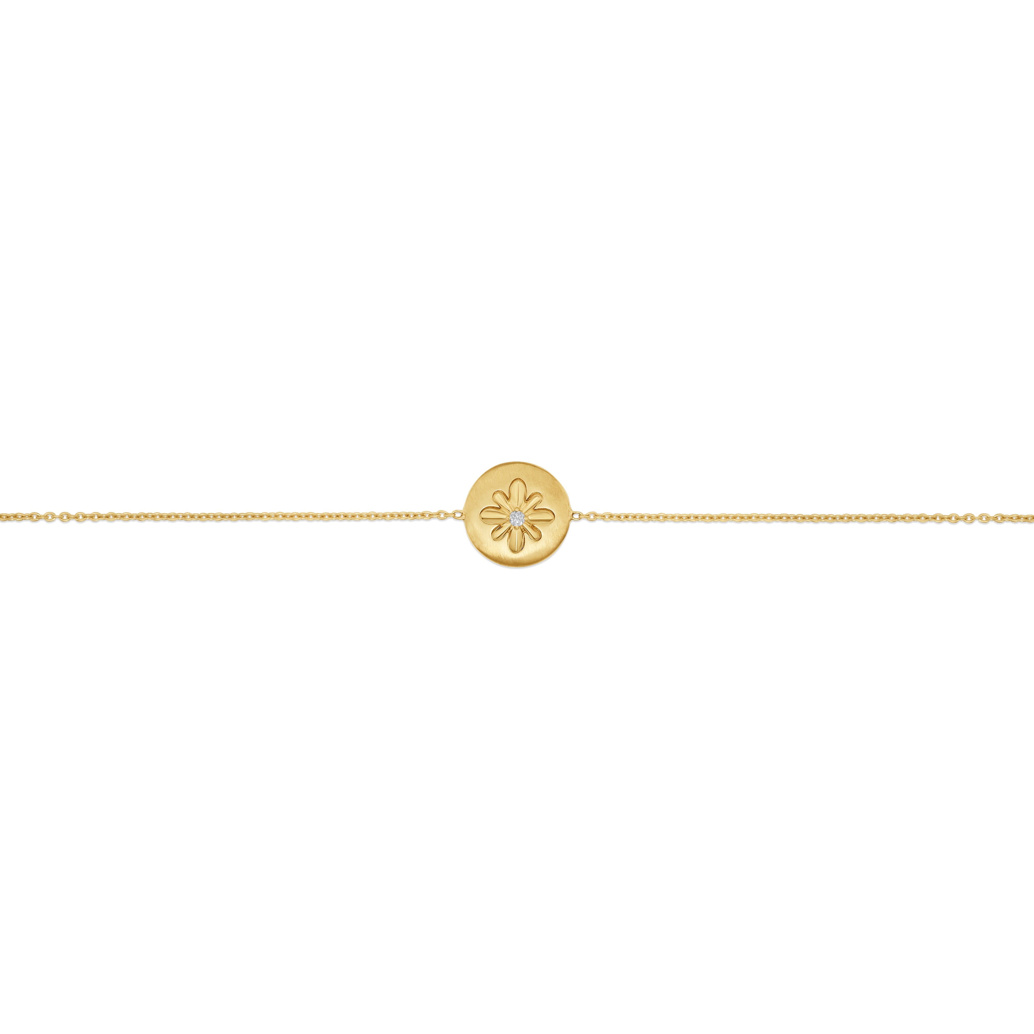 Fleur de Luce Button Bracelet in 18k Yellow Gold