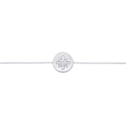 Fleur de Luce Button Bracelet in 18k White Gold