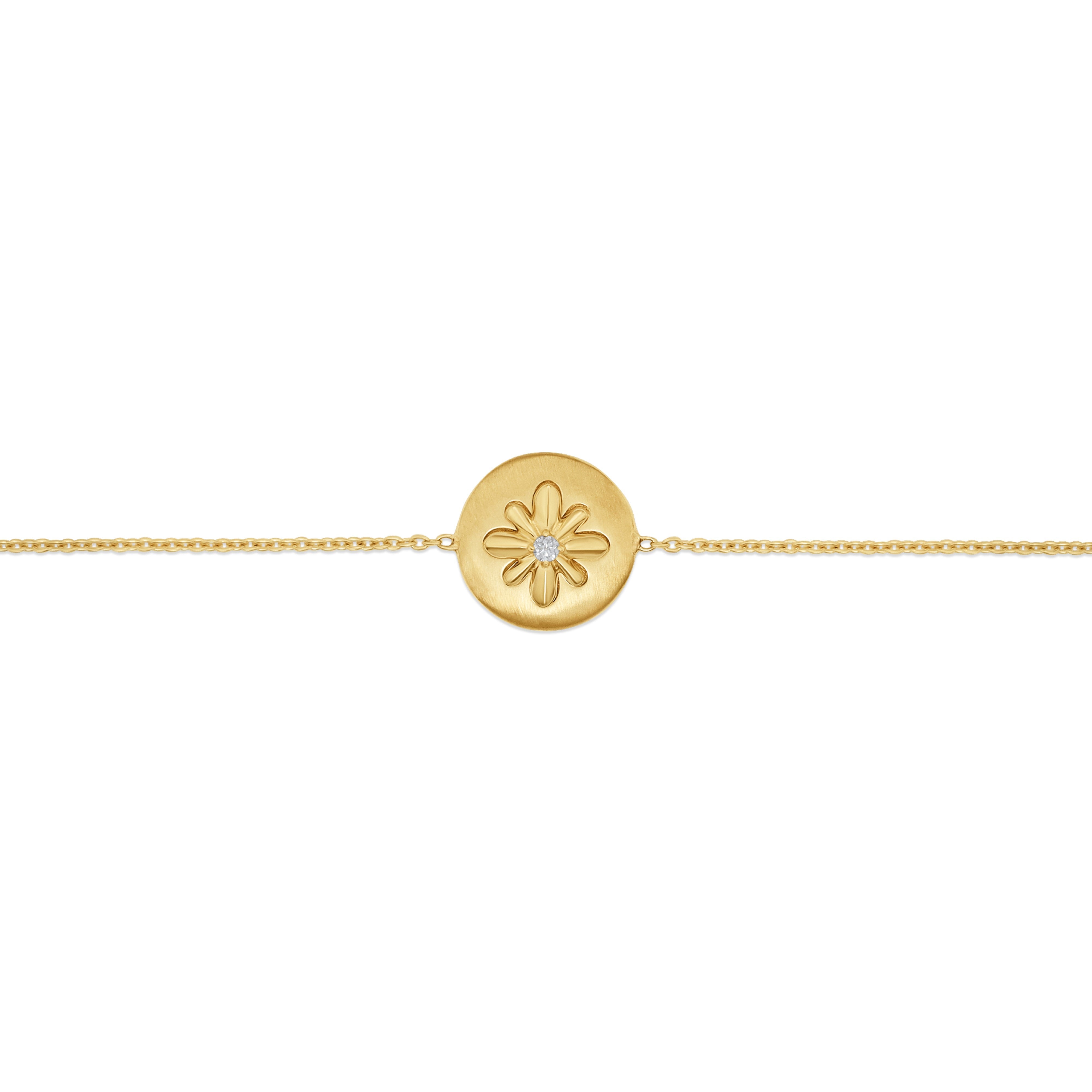 Fleur de Luce Button Bracelet in 18k Yellow Gold
