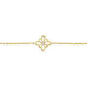 Fleur de Luce Silhouette Bracelet in 18k Yellow Gold