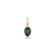 Fleur de Luce Green Tourmaline Pendant in 18k Yellow Gold