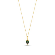 Fleur de Luce Green Tourmaline Pendant Necklace in 18k Yellow Gold