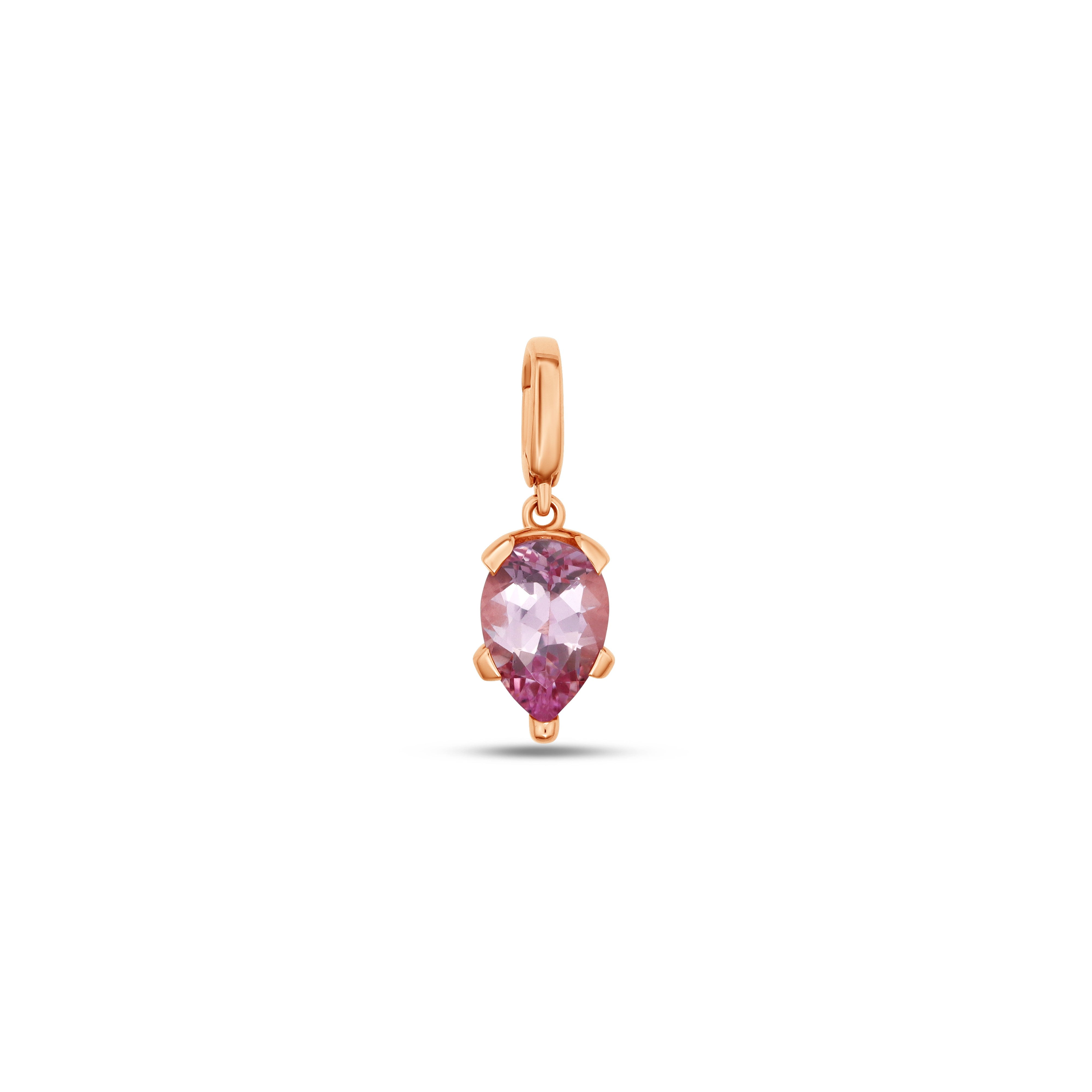 Fleur de Luce Morganite Pendant in 18k Rose Gold