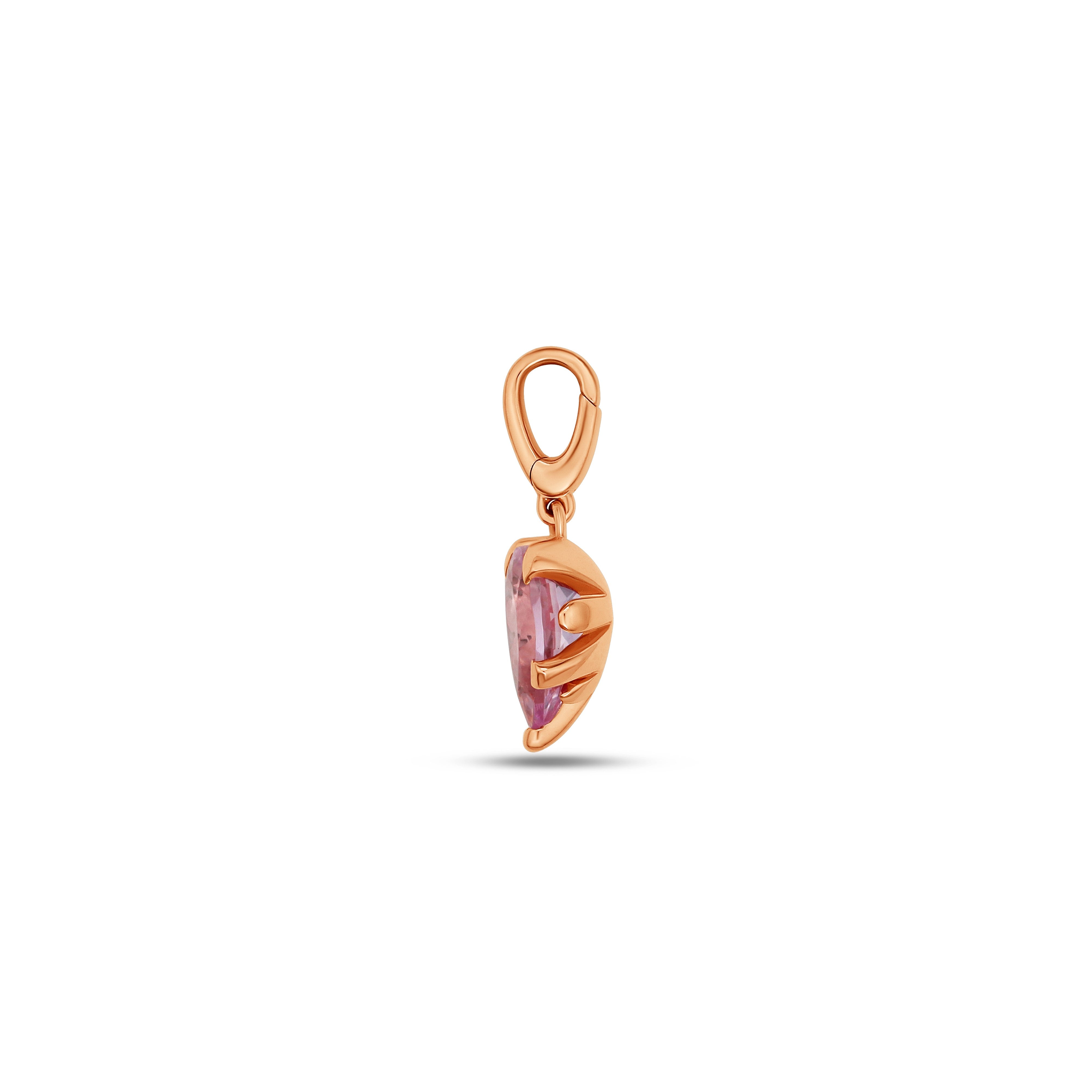 Fleur de Luce Morganite Pendant in 18k Rose Gold
