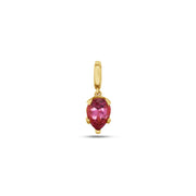 Fleur de Luce Pink Tourmaline Pendant in 18k Yellow Gold