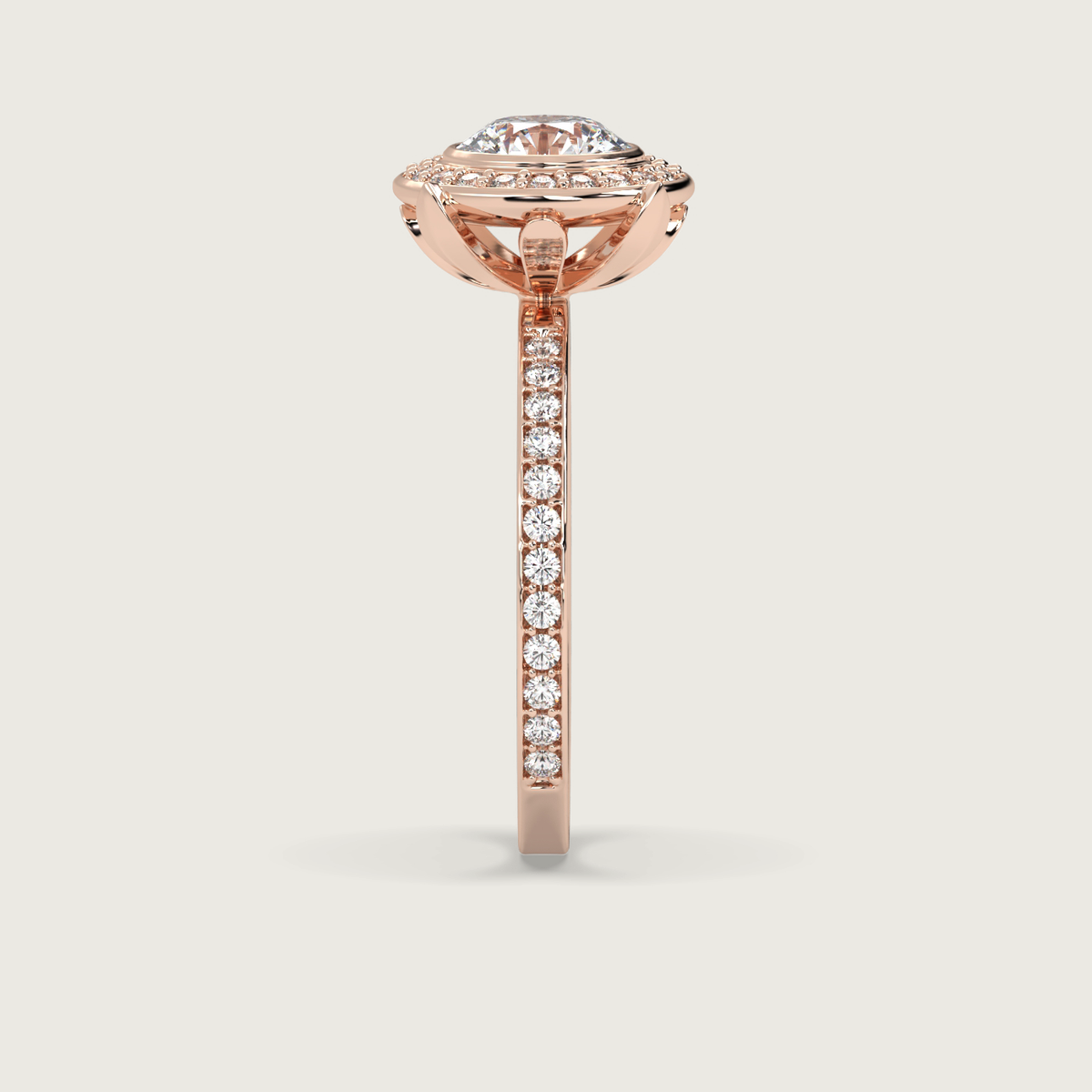 18K Rose 1ct