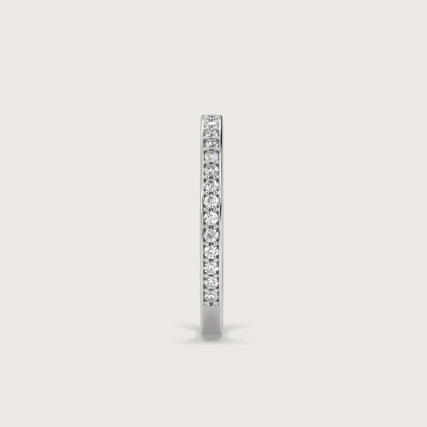 Grain Set Three Quarter Diamond Eternity Ring