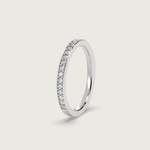 Grain Set Three Quarter Diamond Eternity Ring