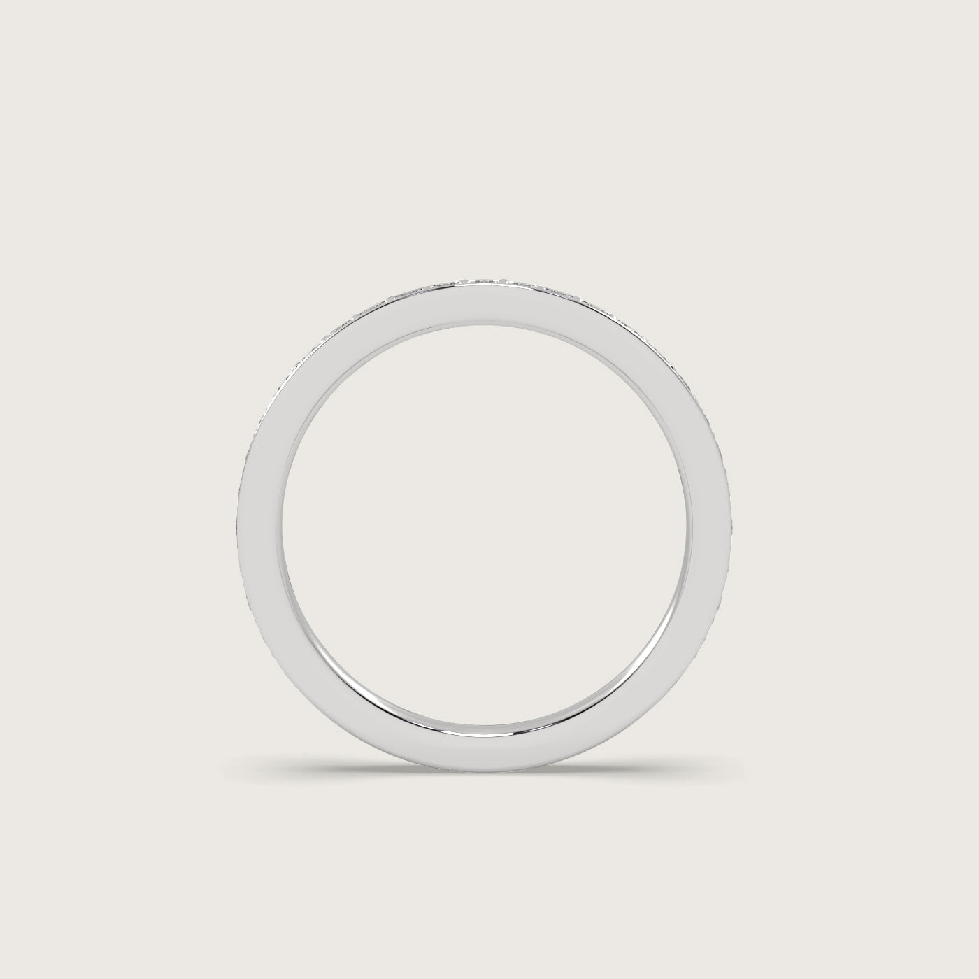 Grain Set Three Quarter Diamond Eternity Ring