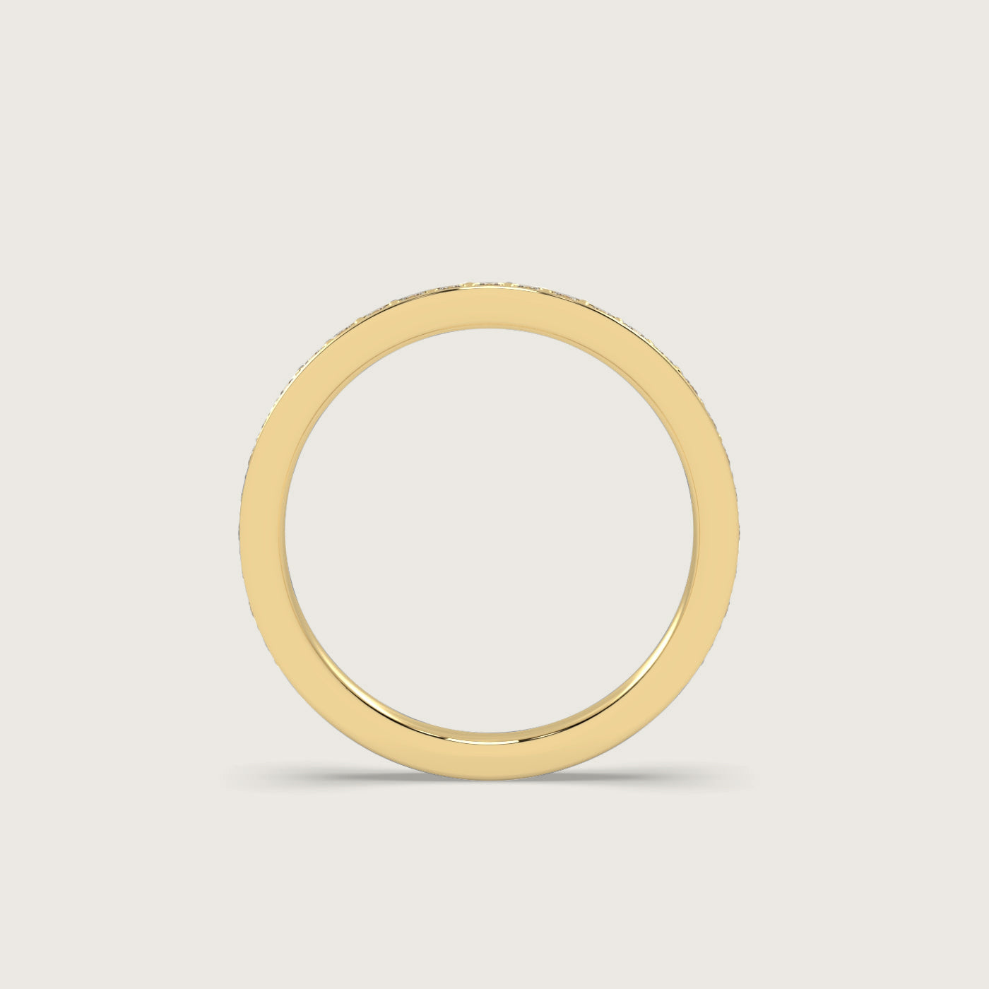 Grain Set Three Quarter Diamond Eternity Ring
