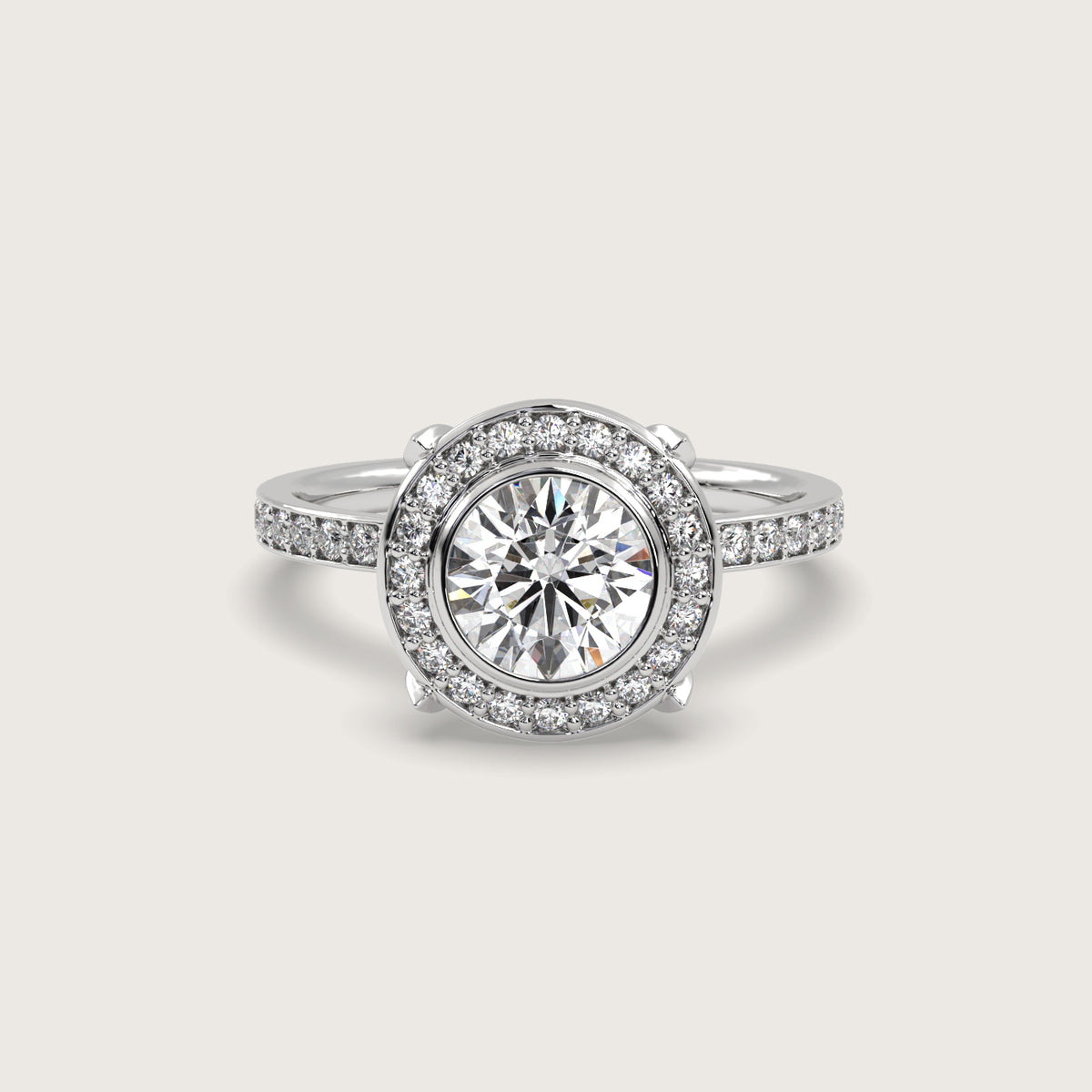 18K White 1ct