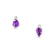 Jewellery Charms: Purple Sapphire Charms in 18k White Gold