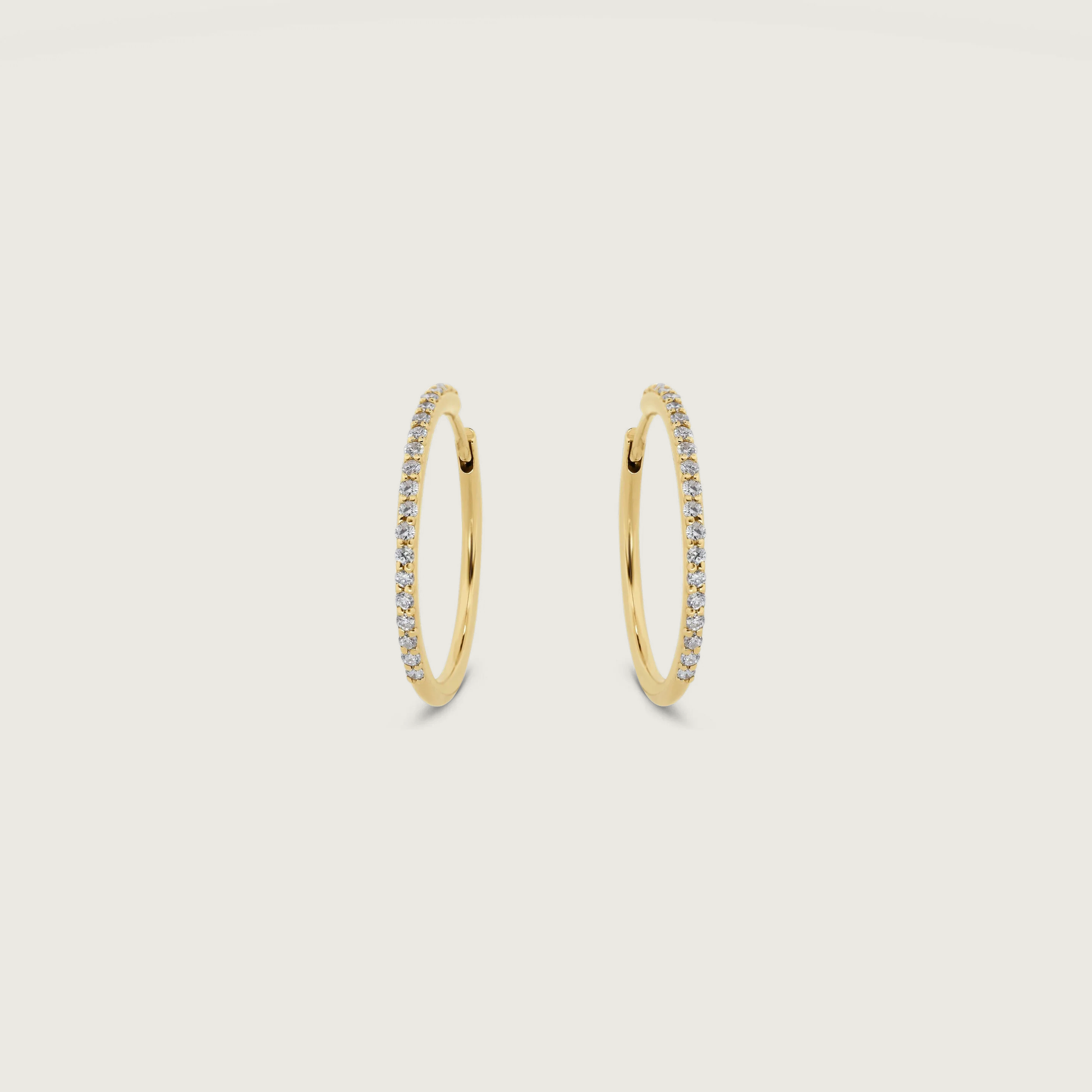 Diamond Pavé Earring Hoops