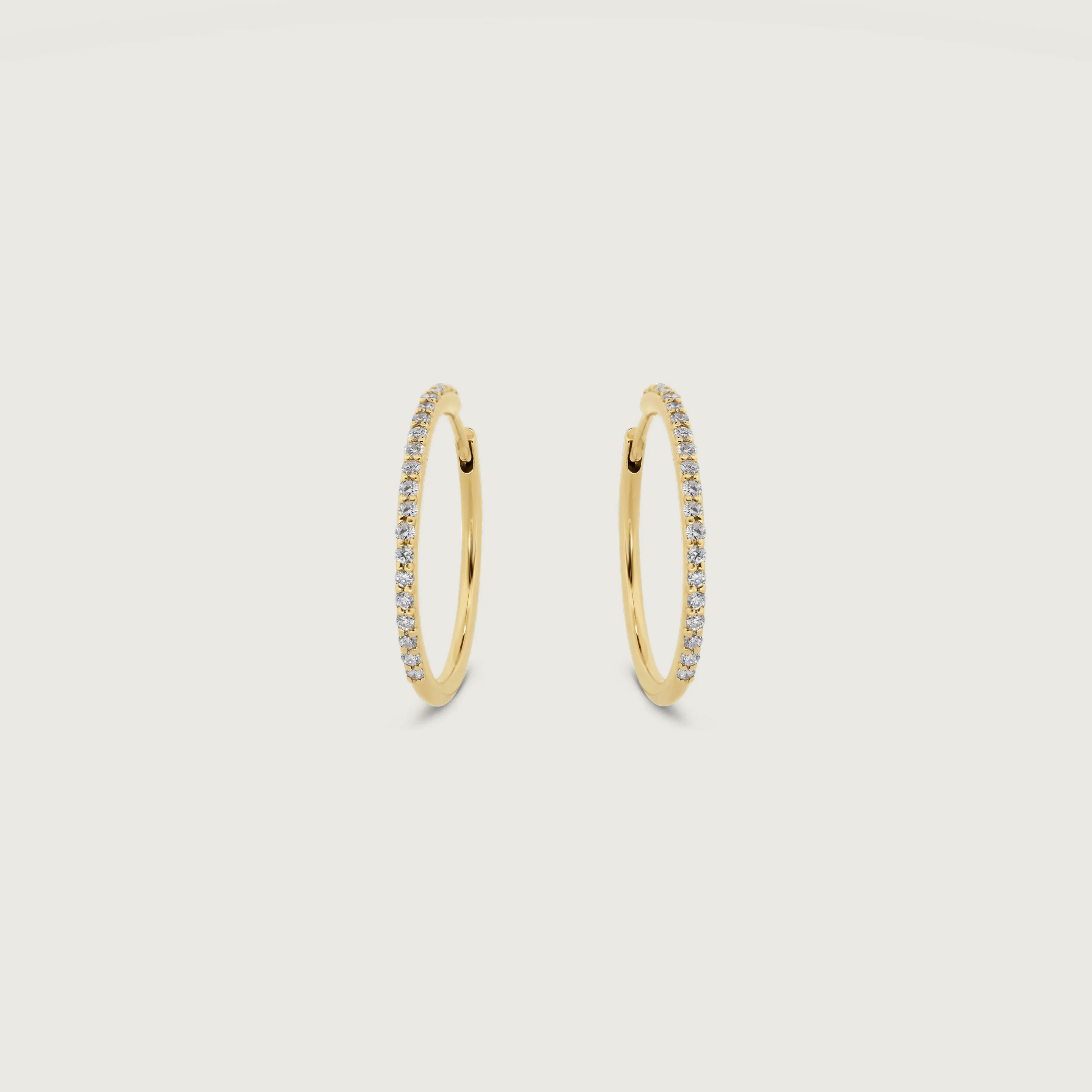 Diamond Pavé Earring Hoops